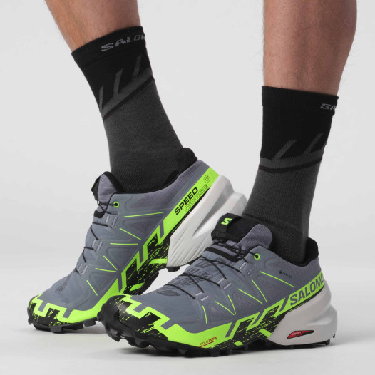 szczegóły Męskie buty Salomon SPEEDCROSS 6 GTX – Flint / Gregeck / Black