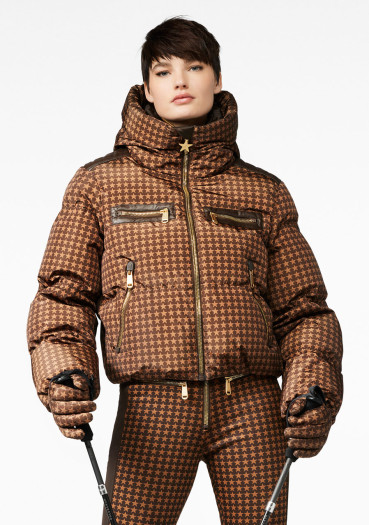 szczegóły Goldbergh Track Ski Jacket Dark Brown