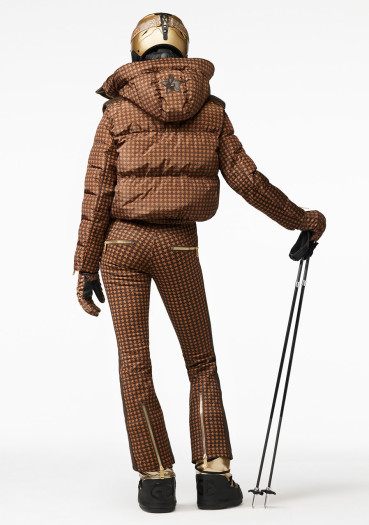 szczegóły Goldbergh Track Ski Jacket Dark Brown