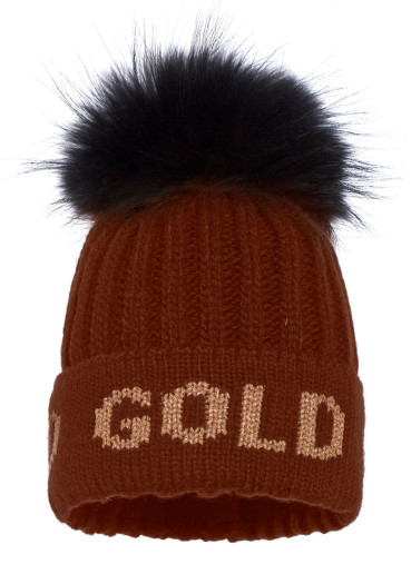 szczegóły Goldbergh Hodd Beanie Real Pom mocha
