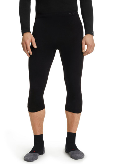 szczegóły Męskie spodnie termoaktywne 3/4 Falke M WT Light 3/4 Tights Regular – Black (kod: 33234-3000)