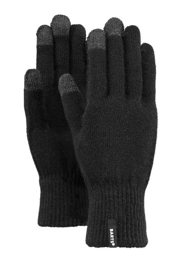 szczegóły Barts Fine Knitted Touch Gloves Black