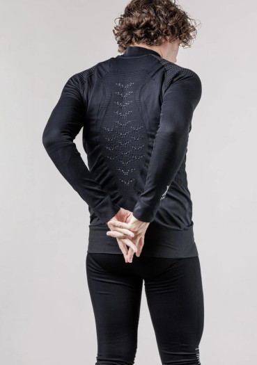 szczegóły X-Bionic® Energizer 4.0 Tra Layer Full Zip Men Opal Black/Arctic White