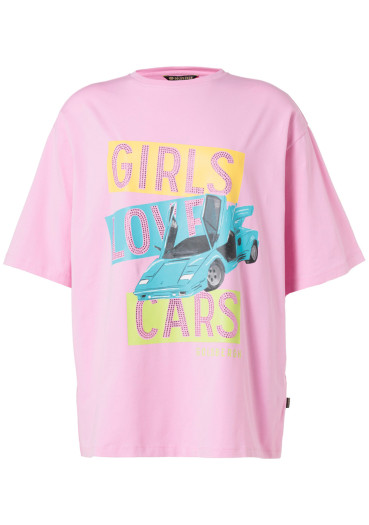 szczegóły Goldbergh Mimo Short Sleeve Top Miami Pink