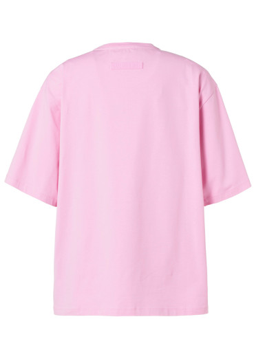 szczegóły Goldbergh Mimo Short Sleeve Top Miami Pink