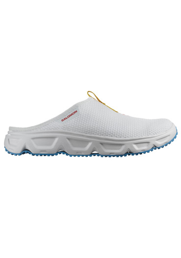 szczegóły Męskie klapki Salomon REELAX SLIDE 6.0 – White / Transcend Blue / Lemon Chrome