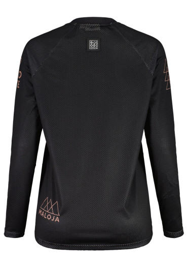 szczegóły Damska koszulka rowerowa Maloja ElferkofelM. – Deep Black
