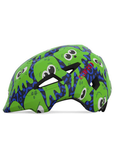szczegóły Dziecięcy kask rowerowy GIRO Scamp II Mat Midnight/Green Inked