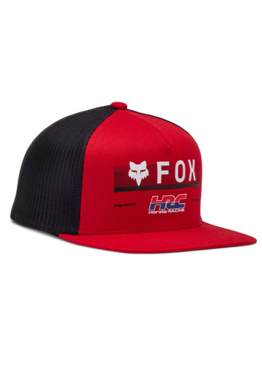 szczegóły Fox Yth X Honda Snapback Hat Flame Red