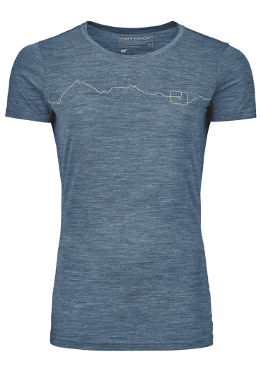 szczegóły Dámské triko Ortovox 150 Cool Mountain TS W Petrol Blue Blend