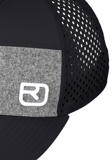 szczegóły Pánská kšiltovka Ortovox Logo Air Trucker Cap Black Raven  
