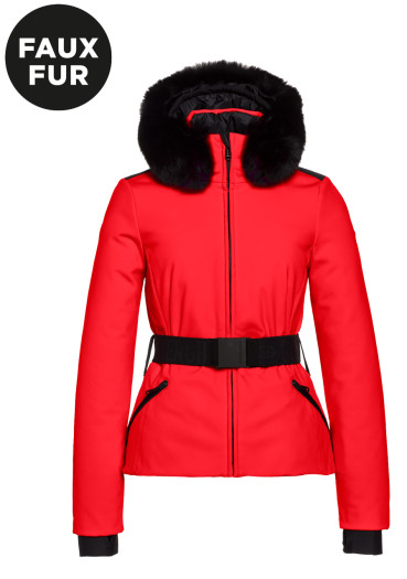 szczegóły Goldbergh Hida Faux Border Ski Jacket Flame