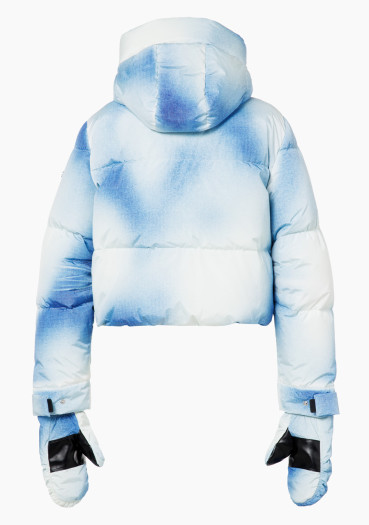 szczegóły Damska kurtka Goldbergh Ciel Bleu Ski Jacket Denim Print
