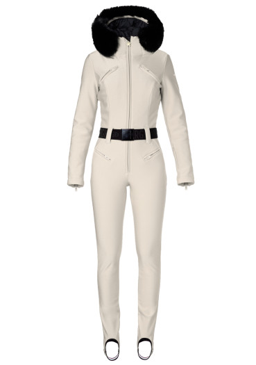 szczegóły Goldbergh Glisser Faux Border Ski Suit Champagne