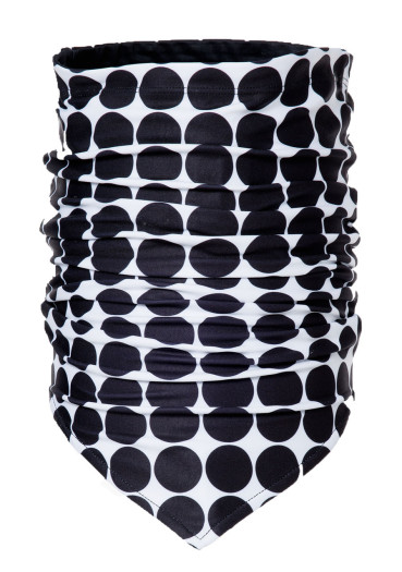 szczegóły Ocieplacz na szyję damski Goldbergh Nostalgia Neckwarmer Black Retro Dot