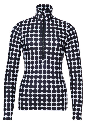 szczegóły Goldbergh Impress Ski Pully Black Retro Dot