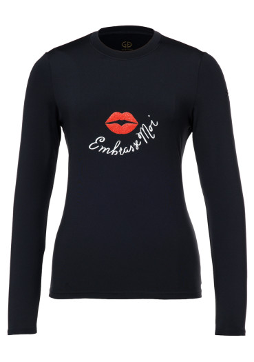 szczegóły Goldbergh Bisou Long Sleeve Tee Black