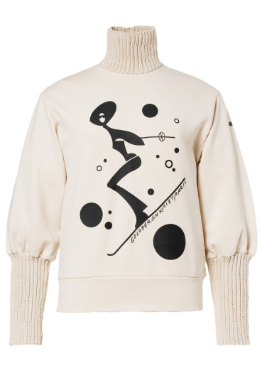 szczegóły Damska bluza Goldbergh Voyage Turtle Neck Sweater Champagne