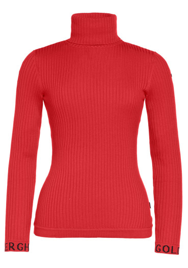 szczegóły Goldbergh Mira Long Sleeve Knit Sweater Flame