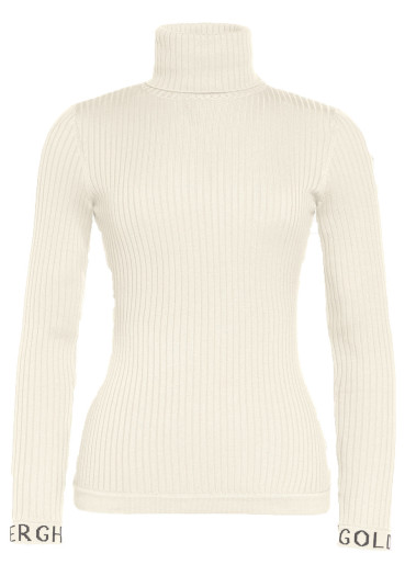 szczegóły Damski sweter Goldbergh Mira Long Sleeve Knit Sweater Champagne