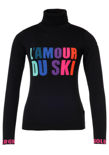 szczegóły Goldbergh Amour Long Sleeve Knit Sweater Black
