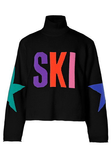 szczegóły Goldbergh Calore Long Sleeve Knit Sweater Black