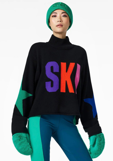 szczegóły Damski sweter Goldbergh Calore Long Sleeve Knit Sweater Black