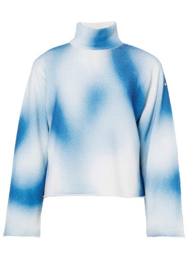 szczegóły Goldbergh Mouna Long Sleeve Knit Sweater Denim Print