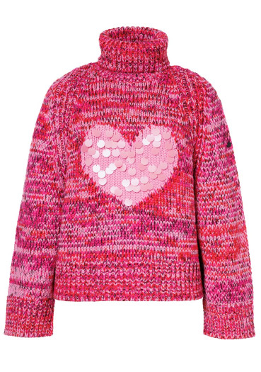 szczegóły Damski sweter Goldbergh Aimee Long Sleeve Knit Sweater Flame/Pink