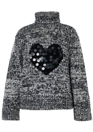 szczegóły Goldbergh Aimee Long Sleeve Knit Sweater Black/Cream