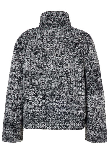szczegóły Damski sweter Goldbergh Aimee Long Sleeve Knit Sweater Black/Cream
