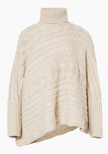 szczegóły Goldbergh Twist Oversize Knit Sweater Champagne