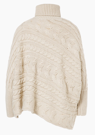 szczegóły Goldbergh Twist Oversize Knit Sweater Champagne