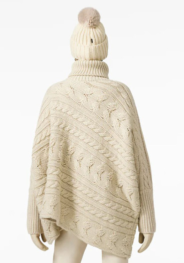 szczegóły Goldbergh Twist Oversize Knit Sweater Champagne