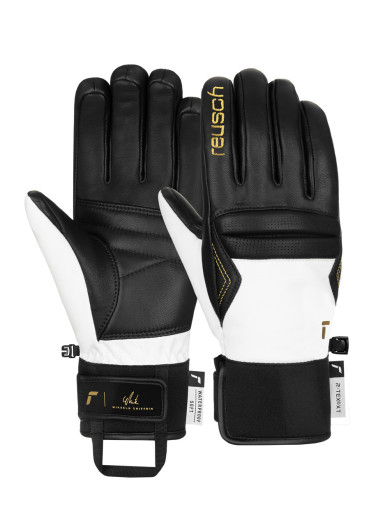 szczegóły Dámské rukavice Reusch Mikaela Shiffrin R-TEX® XT 7701 Black/White