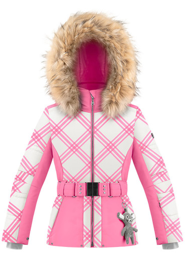 szczegóły Kurtka dziecięca Poivre Blanc W24-1003-Jrgl Ski Jacket Cross Orchid Pink