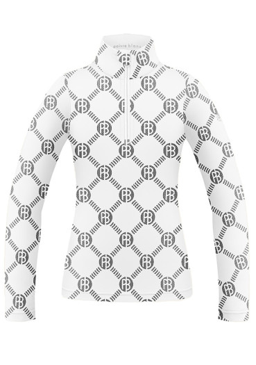 szczegóły Koszulka dziecięca z golfem Poivre Blanc W24-1940-Jrgl Base Layer Shirt Monogram White