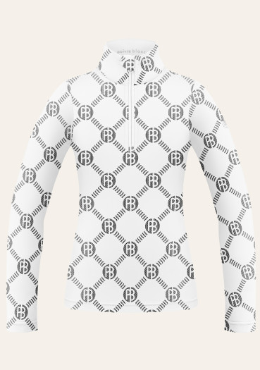 szczegóły Koszulka dziecięca z golfem Poivre Blanc W24-1940-Jrgl Base Layer Shirt Monogram White