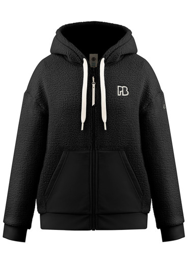 szczegóły Dámská mikina Poivre Blanc W24-5401-Wo Sherpa Hoody Jacket Black