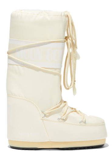 szczegóły Damskie śniegowce Moon Boot Icon Nylon-L002 Kremowe