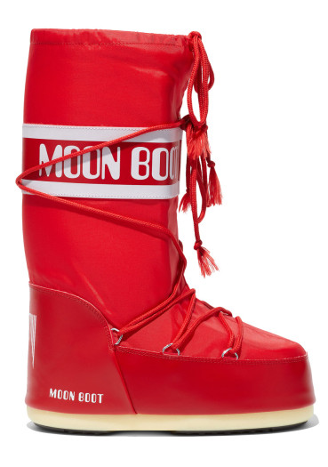 szczegóły Damskie śniegowce Moon Boot Icon Nylon-D001 Red