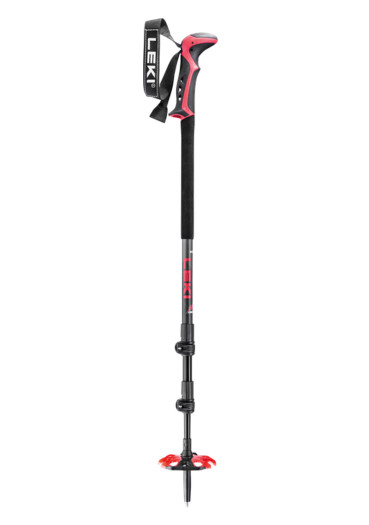 szczegóły Kije do skitouringu Kije do skialpinizmu Leki Haute Route 3 ciemny antracyt-ciemnoczerwony-czarny 110-150 cm