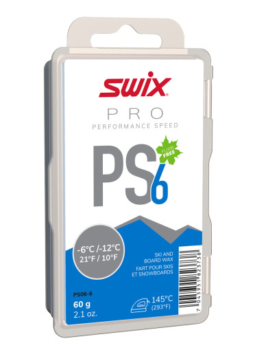 szczegóły Swix PS06-6 Performance Speed,modrý,-6°C/-12°C,60g
