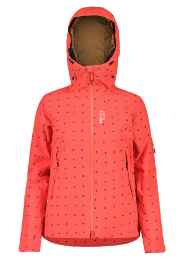 szczegóły Maloja Bunda ToscM. bright cranberry bubbledots