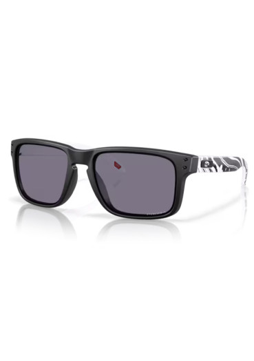 szczegóły Okulary przeciwsłoneczne Oakley 9102-Z555 Holbrook Matte Black/Black Delirium Swirl z soczewkami Prizm Grey
