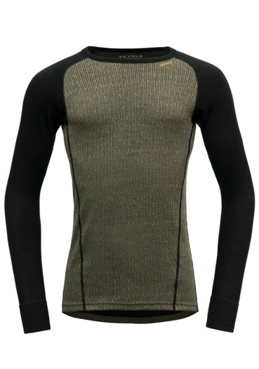 szczegóły Pánské triko Devold Duo Active Merino 205 Shirt Man Lichen/Caviar