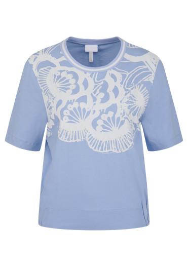 szczegóły Dámské tričko Sportalm 250198 Blue Marguerite