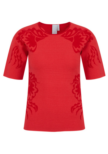 szczegóły Dámské tričko Sportalm 450132 Strawberry Red 