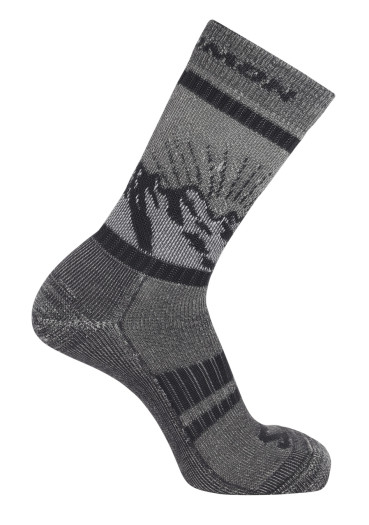 szczegóły Skarpety Salomon Retro Wool Crew w kolorze czarnym/asfaltowym