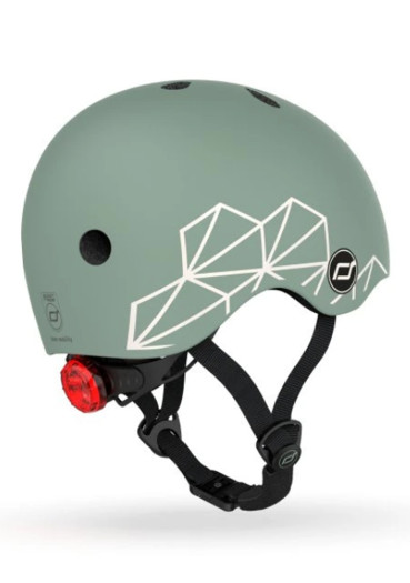 szczegóły Kask dziecięcy Scoot & Ride Graphic XXS – Green Lines